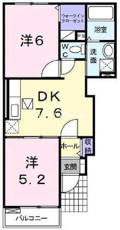 ベントルナータ　Ａの物件間取画像